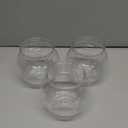 Alipis Small Fish Tank 3-Piece Set Clear Plastic Desktop Aquarium Bowls Shatterproof Round Fish Bowls for Office Home Decor Betta Plants (12.5X12.5X10.5CM, Transparent)