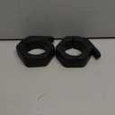 Mikolo Barbell Clamps,2-Inch Olympic Barbell Clips with Anti-Slip TPR Lining and Quick Release for Home and Gym Use (Black)