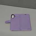 MONASAY Wallet Case for iPhone 17 6.3 inch,Magnetic Flip Cover with Card Holder Slots and Kickstand RFID Blocking Shockproof PU Leather Folio Compatible with iPhone 17 Phone Case, Lavenders