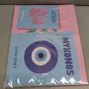 2 x 16 PCS Preppy Room Decor, Wall Art Prints for Bedroom, Travel Posters for Room Aesthetic, Wall Collage Kit Pictures for Living Room, Cute Dorm Gallery Home Decor, Preppy Stuff for Teen Girls (11"x14" Unframed, Light pink)