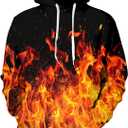 8 x Ahegao Mens Hoodies Novetly Sweatshirts for Man 3D Graphics Pullover with Pockets S-4XL (XL)