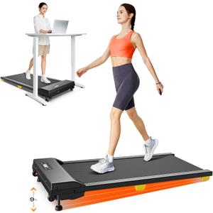 Walking pad, 3-in-1 Under Desk Treadmill for Home and Office, 2.5 HP Portable Walking Jogging Running Machine with Remote Control and LED Display