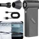 Snow Master Pro,Snow Master Pro LED Turbo Blower,Mini Turbo Snow Blower,3 Gear Adjustable Super Power Turbo Breeze Electric Blow (Light Black)