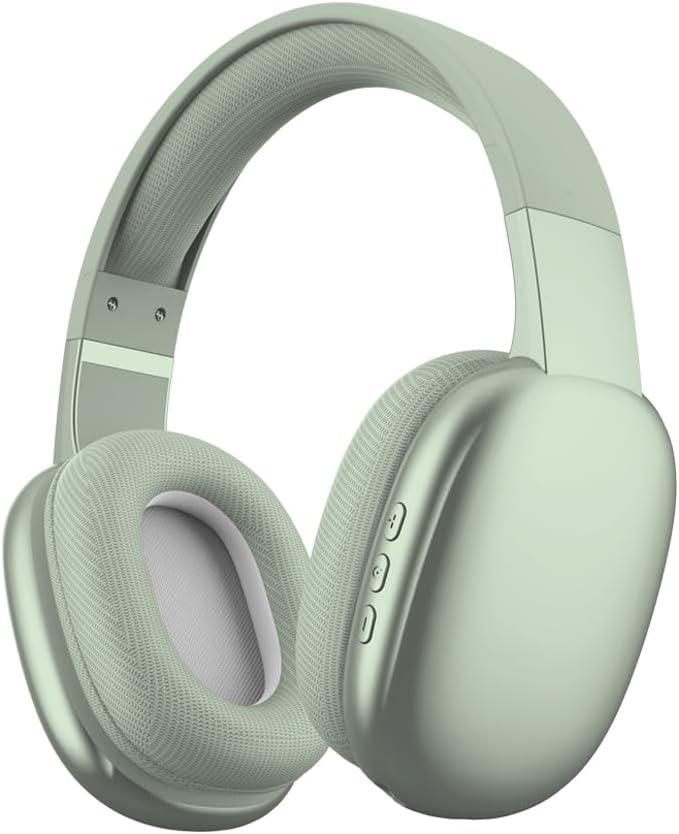 Gabba Goods Wireless Over Ear Bluetooth Headphones with Microphone - Wireless Headset -Noise Reduction - Bluetooth, Wired,Built in Micro SD for Travel, Home, Work TV,PC,Gaming,Cellphone (Mint) (One Size Fits All)