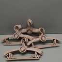 Baby Hangers for Closet, 360 Swivel Hook Kids Hanger, Non-Slip Baby Clothes Hangers, 20pcs Nude Pink Adjustable Toddler Hanger for Girl Boy Infant Kid Hangers, Space Saving