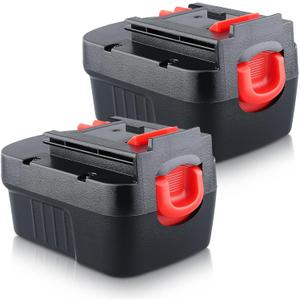 2P 4800mAh HPB14 Battery NI-MH Replacement for Black and Decker 14.4v battery FSB14 FS140BX A1714 499936-34 499936-35 BD1444L Compatible with Black and Decker 14.4V Battery Cordless Power Tools