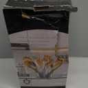 Rotating Utensil Holder with 3 Compartments & Cork Bottom  Premium Matte White Metal + 9-Piece Acacia Wood Kitchen Utensil Set  Countertop Organizer for Cooking Tools, Housewarming & Holiday Gifts