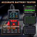 3.2" Big Screen 5 in 1 OBD2 Scanner+Battery Tester 5-36V 20-3300CCA >99.8% Accuracy Test OBD2/EOBD Diagnostic Tool Engine Code Reader EVAP Digital Diagnosis DTC for Car Motorcycle&Truck