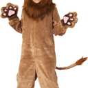 Morph Deluxe Lion Costume Kids Lion Mane Costume Halloween Costumes For Boys, Girls and Toddlers (10-12 Years)