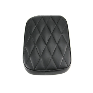 VG MOTO Motorcycle Rectangular Passenger Pad Seat Rear Leather Pillion Cushion 8 Suction Cup Compatible with Harley Dyna Sportster XL 883 1200 Chopper Custom