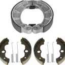 Front and Rear Brake Shoes Pads for Honda Fourtrax TRX350 TE/FE/TM/FM 2000-2006, TRX400 FW/FGA/FA Foreman 1995-2007- TRX450 ES/S 1998-2001, TRX450 FE/FM 2002-2004, Replace for H351 H347