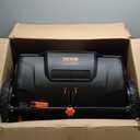 VEVOR Push Lawn Sweeper, 21inch Leaf & Grass Collector, Heavy Duty Thickened Steel Durable to Use with Large Capacity 3.5 cu. ft. Mesh Collection Hopper Bag, 2 Spinning Brushes