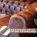 BESPORTBLE Stretch Couch Arm Covers - 2 Pcs Couch Arm Covers Polyester Anti- Slip Armchair Cover Armrest Cover for Chairs Sofa Stretch Armrest Furniture Protector Washable Armchair Slip