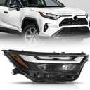 JFN LED Headlight Compatible with 2022-2025 Toyota RAV4 Adventure/Trail/TRD Off-Road/XLE/XLE Premium 2023-2024 RAV4 LE USA Built HeadLamp (Passenger Side (Right))