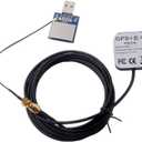 forM8N USB GPS Module 56 Channels Supports GPS GLONASS Beidou GPS Receiver with 28dB GPS Active Antenna (GPS Module with Antenna)