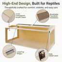 120 Gallon Reptile Tank, 4x2x2 Enclosure for Bearded Dragon