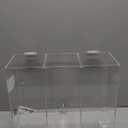 Locking Display Case, Removable 3Tier Acrylic Display Case with Lock Key, Clear Countertop Display case with Shelves Showcase Display Cabinet for Retail Store Collectibles Figures(11.8x5.9x15.7 inch)