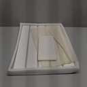 Large Stone Dish Drying Mat for Kitchen Counter, 2 PCS Quick Dry Stone Mats, Foldable Water Absorbing Diatomaceous Earth Drying Dishes Pad for Countertop Bottle Utensil Cup(Yellow White 24"x16"&8"x4")