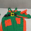 Ramede 16 Pcs Christmas Elf Apron and Hat Set, 8 Aprons and 8 Hats Elf Costume Kits Accessories (Green, Red)