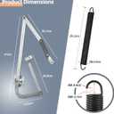 55-2 Attic Ladder Hinge Arms with Springs Replacement Kit Compatible with Werner Mk5, WU2210, W2208, W2210 Attic Ladders Parts, Fits for Werner Attic Ladders Manufactured After 2010