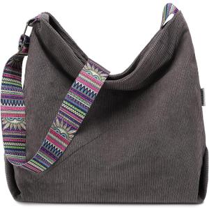 Makukke Tote Bag Women Large Crossbody Bag Stylish Handbag for Women Corduroy Hobo Bag Fashion Shoulder Bag Purse