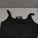 Zeagoo Women's Square Neck Double Lined Tank Tops Cute Summer Tops Slim Fit Basic Sleeveless Shirts (Large, Black)