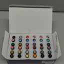 JODSONE Jelly Gel Nail Polish Kit 32 Classic Colors Crystal Transparent High Shine Base & Top Matte Glitter Coat