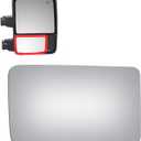 WLLW Mirror Glass fit for 13-14 F-150 08-20 F250 F350 F450 Super Duty 17-20 F550 Super Duty 16-21 F650 F750 Passenger Side (Lower Convex)