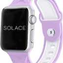 Solace Band Geo Watch Band - Soft Silicone Breathable Sporty Watch Bands Compatible with Apple Watch Band 38mm 40mm 41mm 42mm 44mm 45mm for Men and Women Replacement Wristbands for iWatch SE Series 7/6/5/4/3/2/1 Bands 