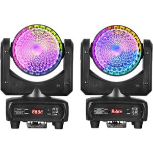 Moving Head dj Lights for Parties - BETOPPER Stage Lights 120W COB LED RGBW 4-in-1 DMX Wash Strobe Light for Parties Live Show Disco Events Concert(2)