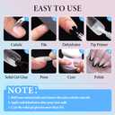 2 x INFELING Solid Gel Nail Gl ue - Nail G lue Gel for Nail Tip Press on Nails, Long Glue Lasting 28+ Days (Curing Needed), Super Strong Nail Glue for Nail Extension