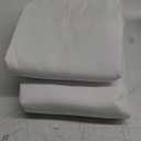 HolidayIdeas Fitted White Tableclothes - 72 x 30 Inch - 2 Pack Rectangle Table Covers for 6 Foot Tables, Polyester Fabric Tablecloths for Christmas, Parties, Wedding, Trade Show