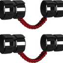 Grab Handles Roll Bar Hand Grips Accessories for Jeep Wrangler TJ JK JL & Gladiator, fits Sahara/Rubicon/Willys/4XE/Sport (No Sky One-Touch), Red 2 Packs
