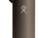 Hydro Flask Water Bottle - Insulated Stainless Steel - Wide Mouth Flex Straw Lid, Non Spill, Leakproof and Refillable in 24 Oz Sandpiper