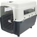 SportPet Designs Plastic Kennels Rolling Plastic Wire Door Travel Dog Crate, XXL