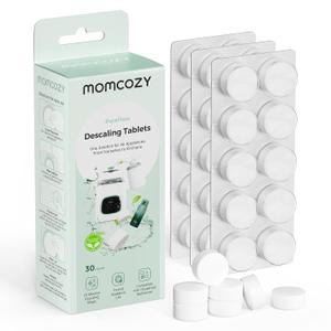 Momcozy Official Descaling Tablets, Compatible KleanPal Pro Baby Bottle Washer, Descaler for Milk & Limescale Removal, 30 Count