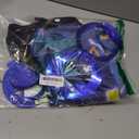 Vlipoeasn Blue 7th Birthday Decorations for Boys, Video Game Level 7 Banner Backdrop Hanging Swirls for 7th Birthday Party, Gamer 7 Years Old Party Supplies