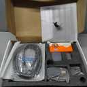 8 Inch Shower Faucet Set, Rainfall Shower System with High Pressure Handheld Shower Head, Bathroom Mixer Shower Set Wall Mounted Rough-in Valve and Trim Kit, with Tub Spout (Matte Black)