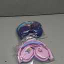 2 Pack Kids Headphones with Sharing Splitter, Stereo Sound Over-Ear Wired Headphones for Kids, Comfortable Fit, Foldable,Tangle-Free 3.5mm Jack Heaphones for School Tablet/Laptop/Computer (Blue+Pink)