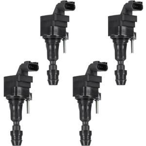 Ignition Coil Pack for Chevy Equinox 2.4L 2010-2017, Captiva Sport Malibu Cobalt, for Buick Verano Regal LaCrosse, for GMC Terrain, for Pontiac Solstice, for Saturn Aura Ion, Replaces UF491, 4 PCS