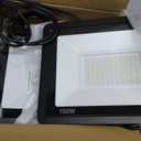 2Pack-150W LED Flood Light Outdoor,15500LM LED Work Light with US Plug,6000K Daylight White,IP67 Waterproof Outdoor Floodlights for Yard,Garden,Playground