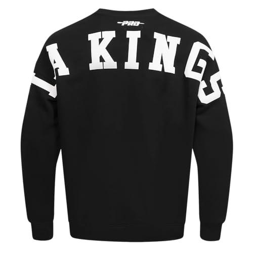 PRO STANDARD Mens NHL Los Angeles Kings Wingspan Crewneck Sweatshirt Black Largw