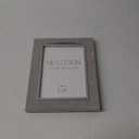 Malden International Designs 5x7 Gray Suede Picture Frame Quality PS Moulding Silver