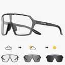 KAPVOE Photochromic Cycling Glasses Men Mountain Bike Glasses Women Clear MTB Sports Sunglasses Bicycle Triathlon Running