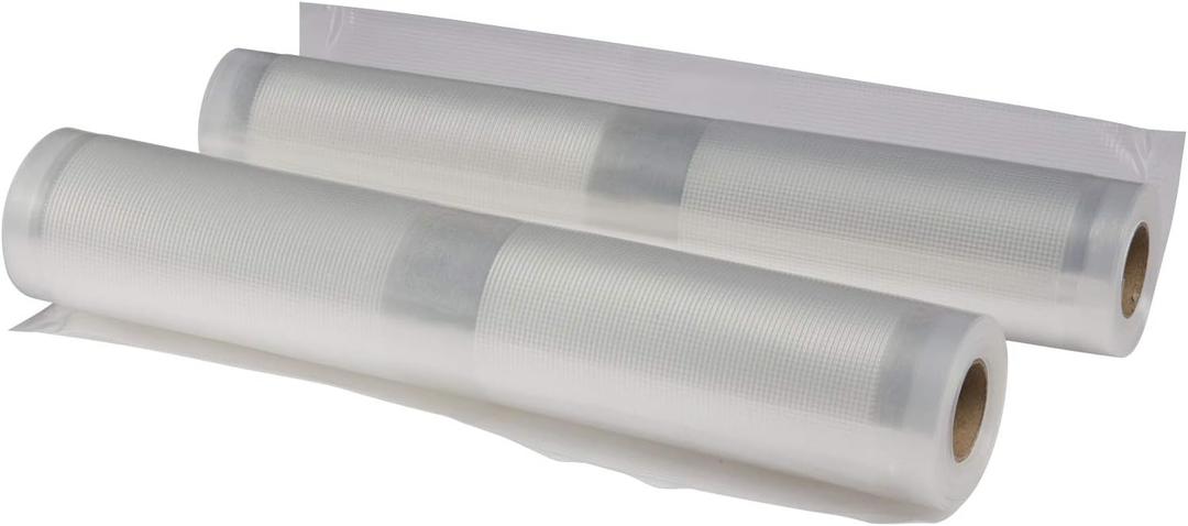 NESCO VS-04R Two 11" x 20' Vacuum Sealer Rolls for Custom-sized Vacuum Sealer Bags Compatible with Nesco vacuum sealers and other brands