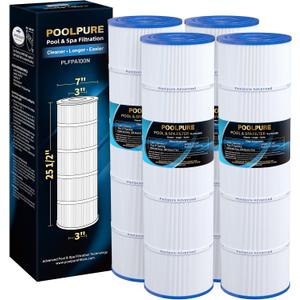 POOLPURE PLFPA100N Pool Filter Replaces PA100N, PA100N-4, Unicel C-7487, Filbur FC-1270, Hayward CX870RE, CX870-XRE, Hayward C4000, C4020, C4000S, 4PACK