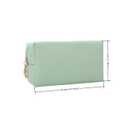 Ciulaiy Bridesmaid Proposal Gifts Letter Cosmetic makeup bag bulk for Wedding Party Favors Bachelorette party decorations Toiletry Organizer Bag Makeup Case Gift (12, White&Sage Green)