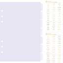 DY.2ten Clear Dividers for 6 Ring Binder, 7-Tab Sturdy Plastic Dividers, A5 Index Divider, 6 Hole Binder Dividers, Insertable Notebook Planner Tab Dividers for Binders