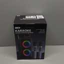 PWBSLAI Bluetooth Speaker with 2 Rechargeable Wireless Microphone - Portable Party Speaker with Colorful Lights - Floorstanding Speakers Support TWS/AUX/USB/TF Card Ideal for Party,Home,Camping