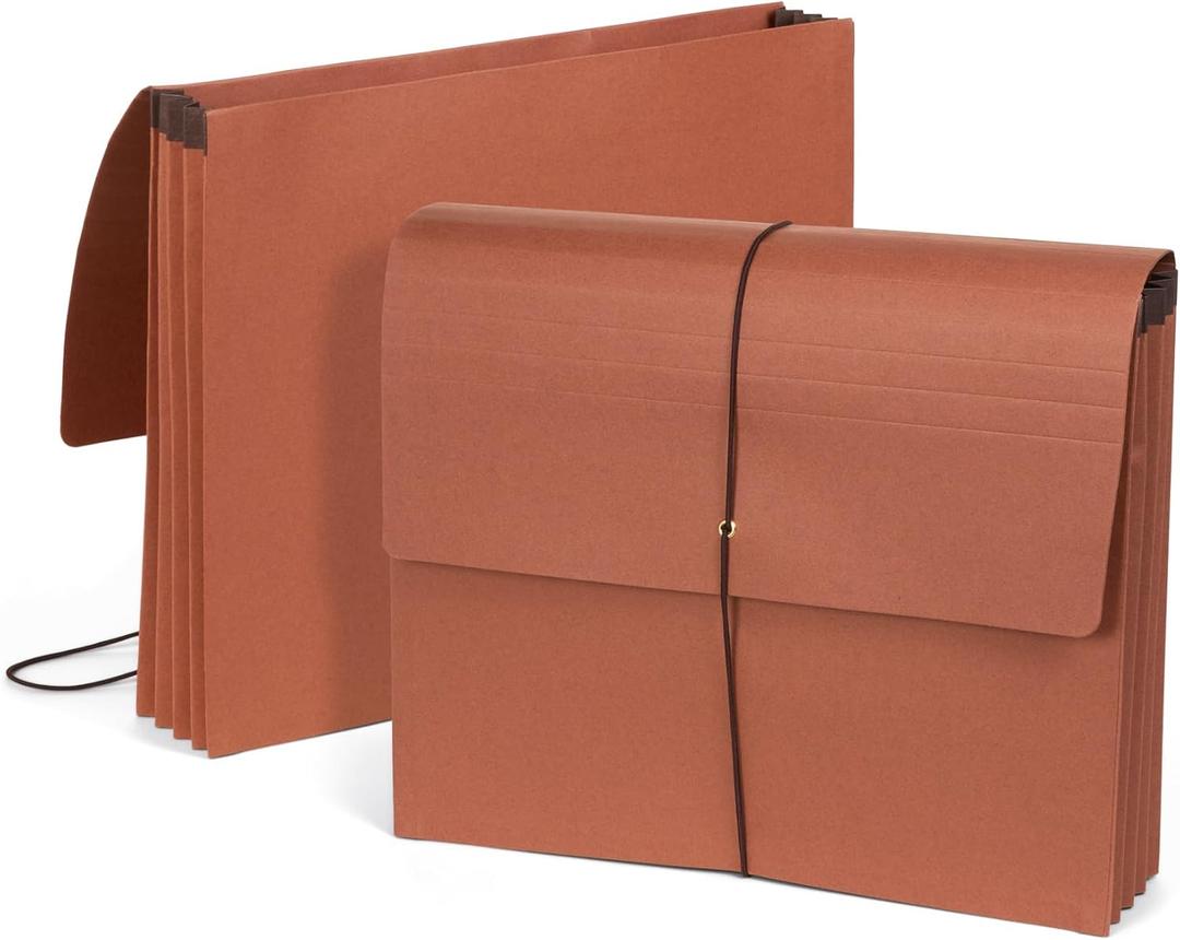 Blue Summit Accordion File Wallet with Flap and Cord Closure, Letter Size, 3.5 Expansion  10 PackExpanding Accordion File Wallet, Letter Size, 3.5 Expansion, 10 File Wallets